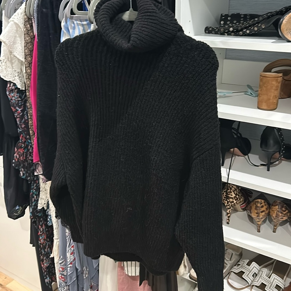 Zara black turtleneck sweater